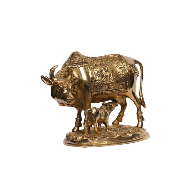 Brass Cow and Calf