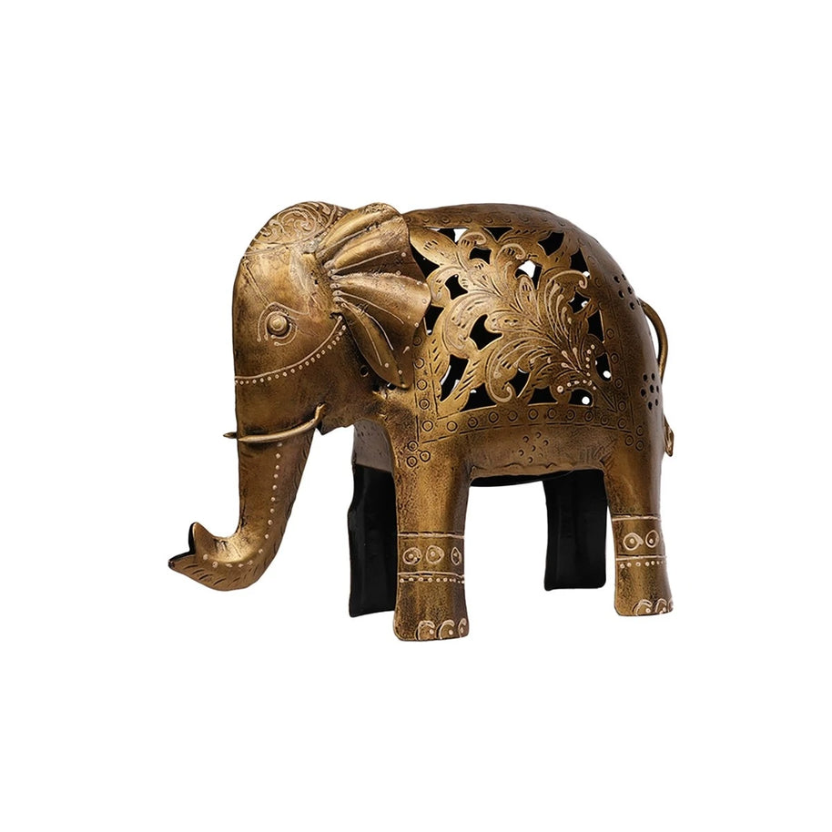 Handcrafted Iron Elephant Statue