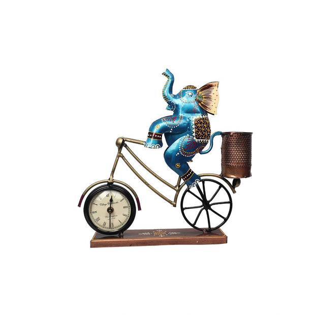 Iron Elephant Bicycle Clock