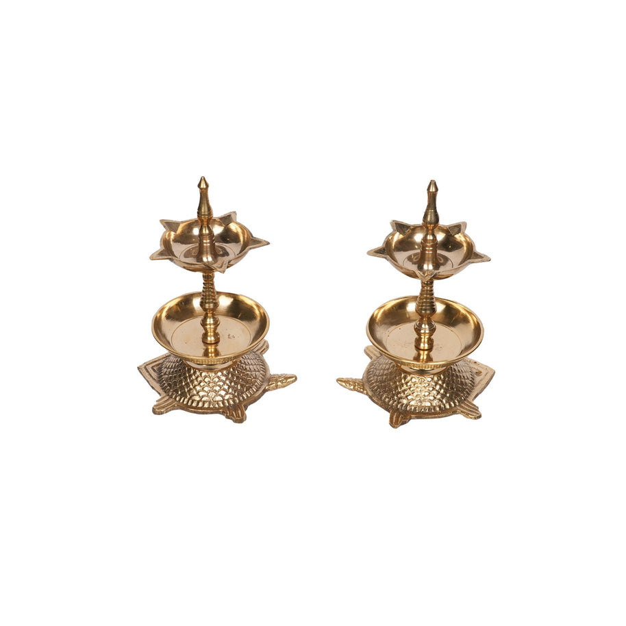 Traditional BrassKanchu Deepam – Set of 2