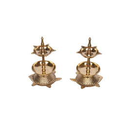 Traditional BrassKanchu Deepam – Set of 2