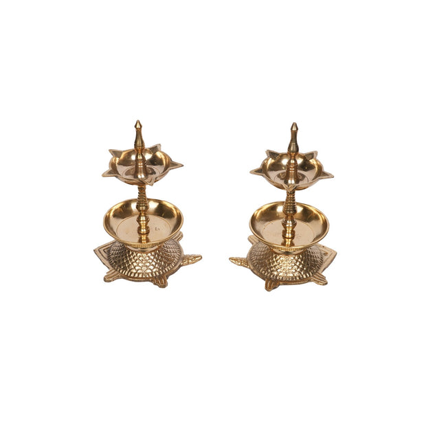 Traditional BrassKanchu Deepam – Set of 2