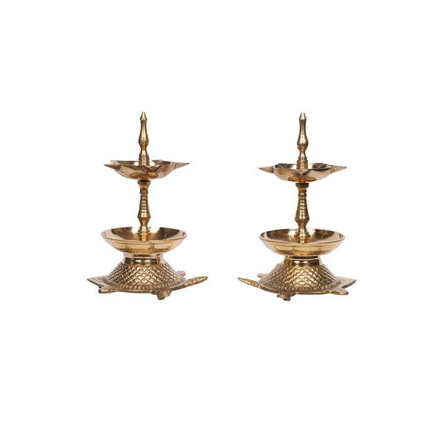 Traditional BrassKanchu Deepam – Set of 2