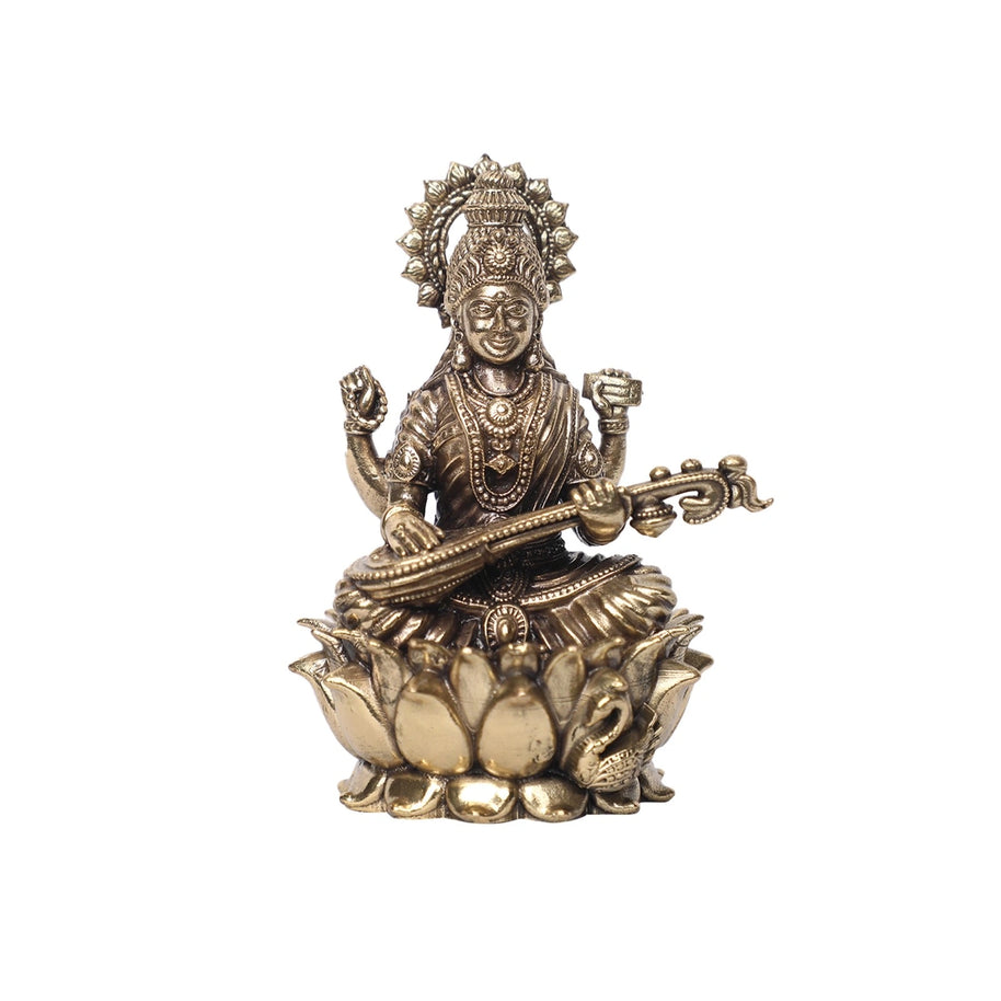 Brass Saraswathi Idol