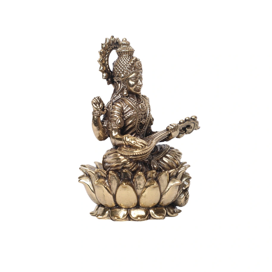 Brass Saraswathi Idol