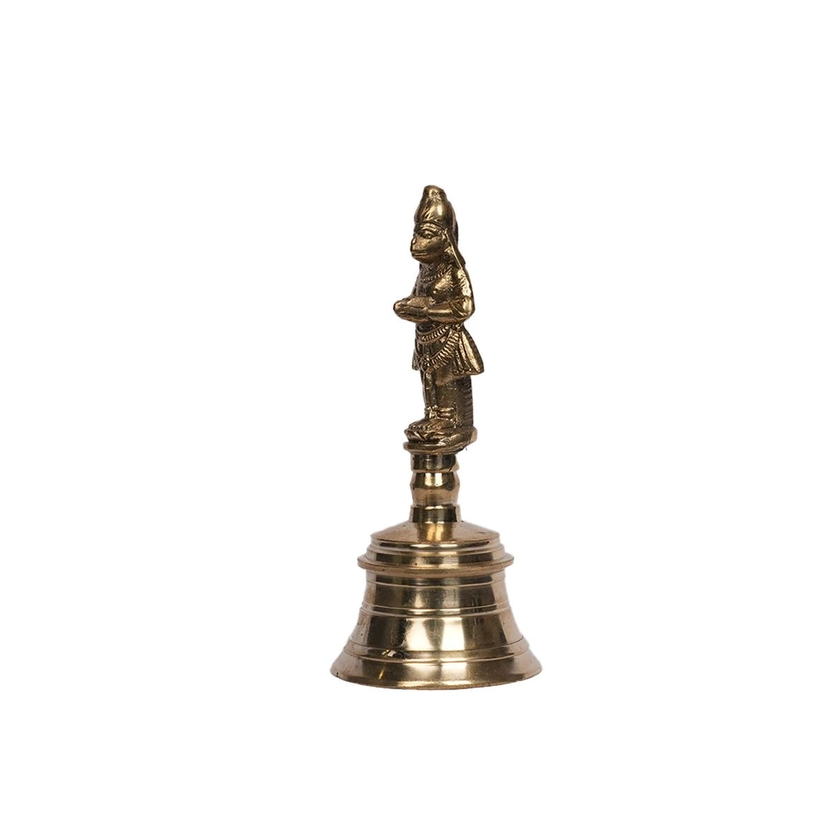 brass pooja bell with Hanuman handle