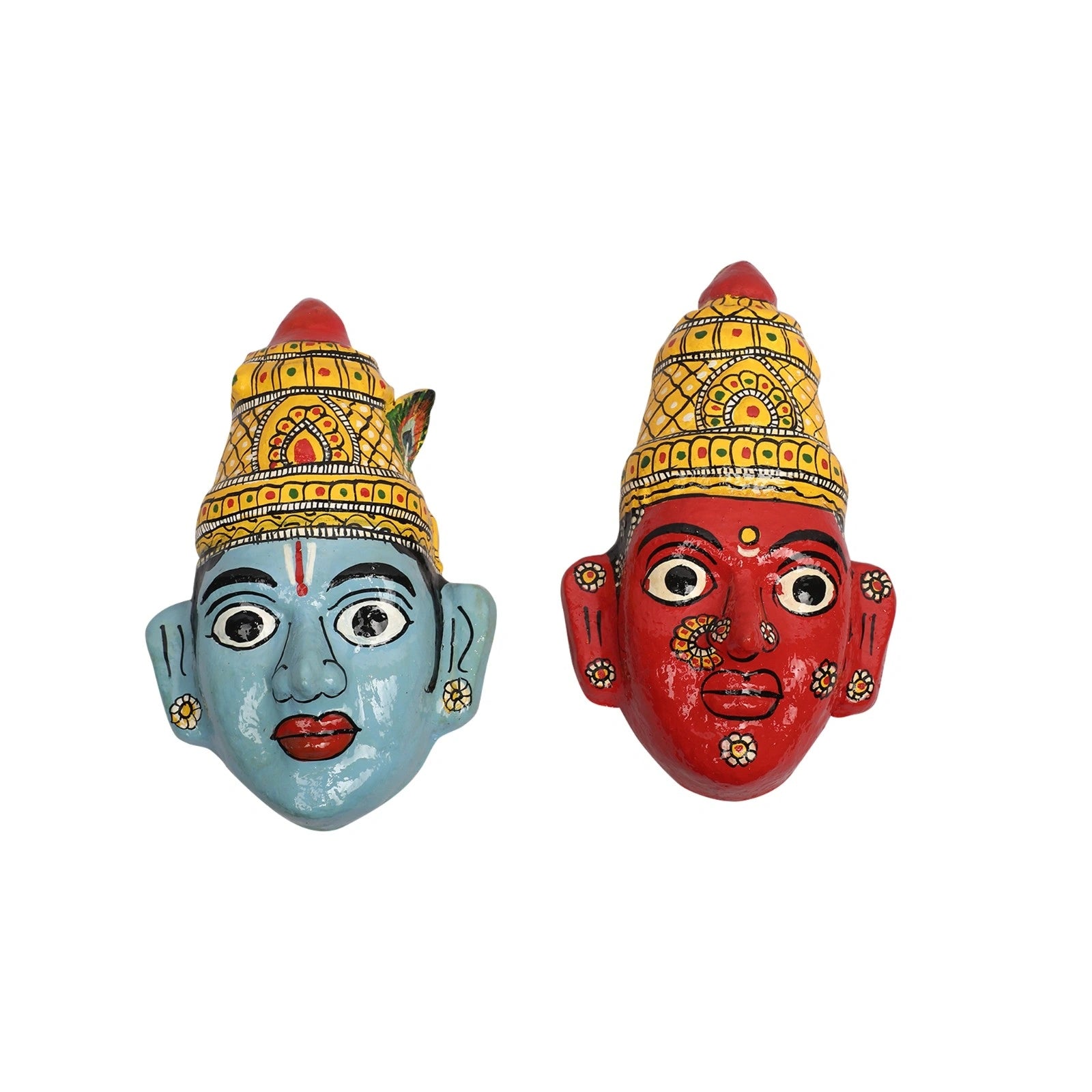 Radha Krishna Decorative Mask