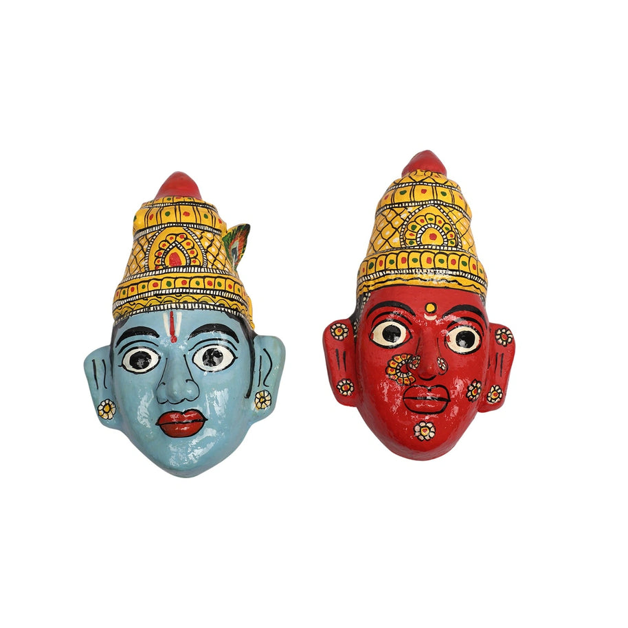 Radha Krishna Decorative Mask