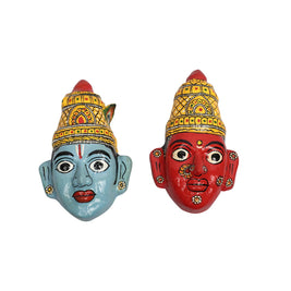 Radha Krishna Decorative Mask