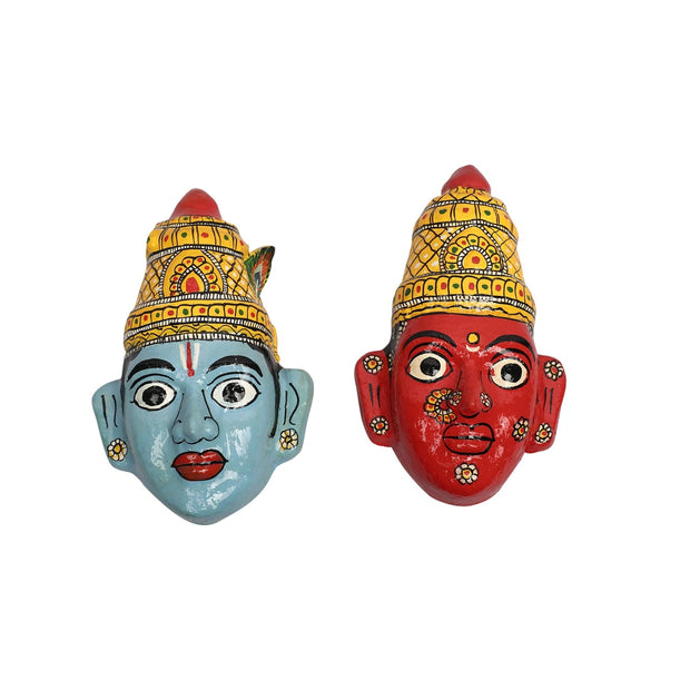 Radha Krishna Decorative Mask
