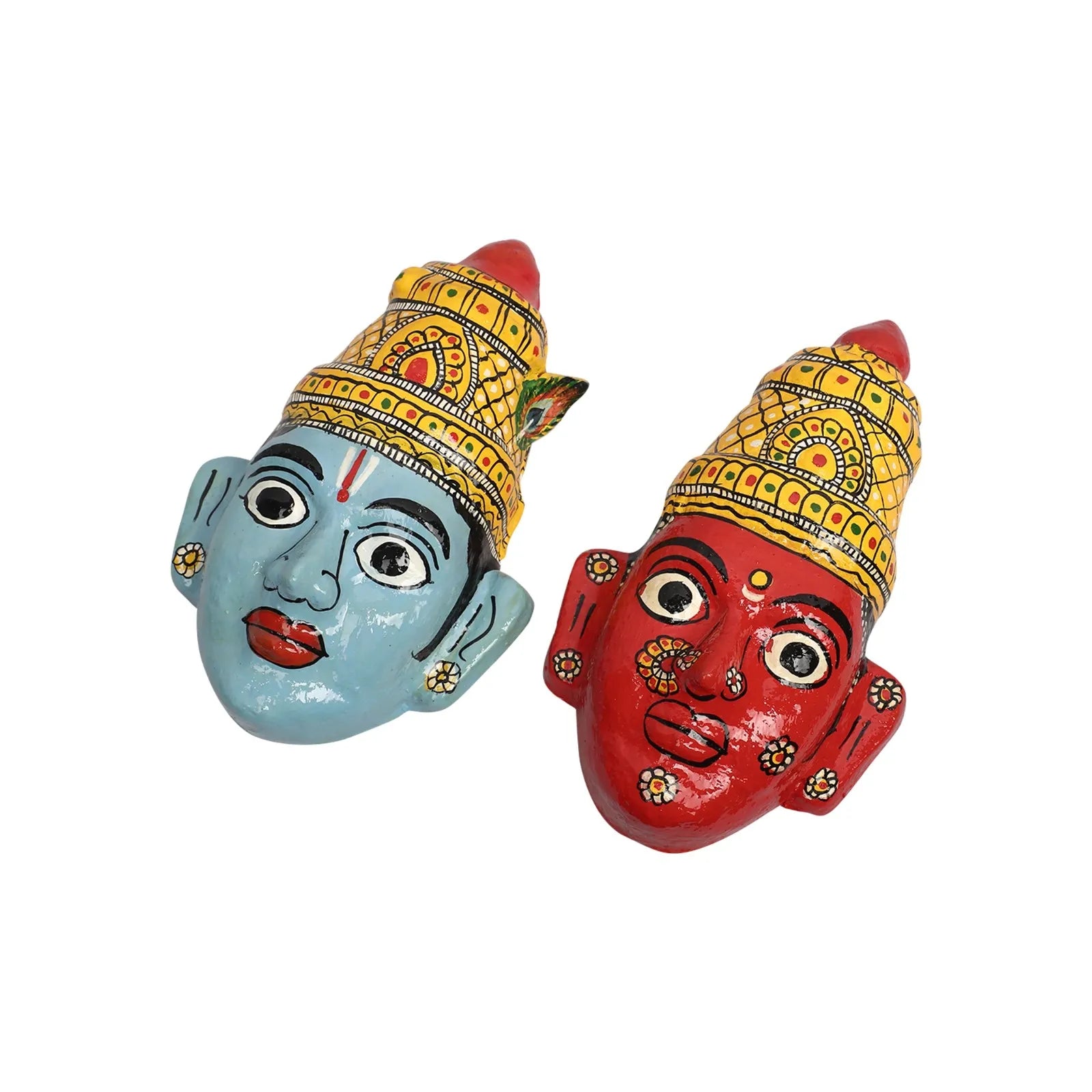 Radha Krishna Decorative Mask