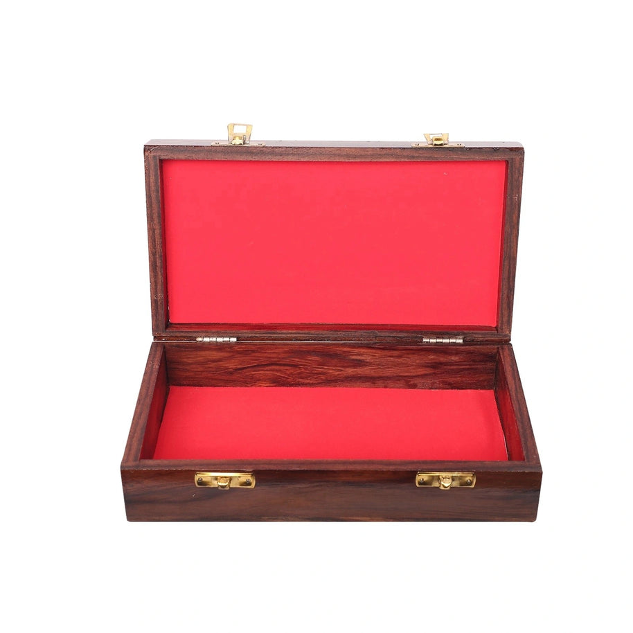 Rosewood Inlay Jewellery Box
