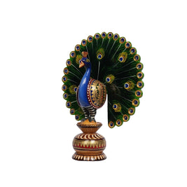Handcrafted Peacock Figurine