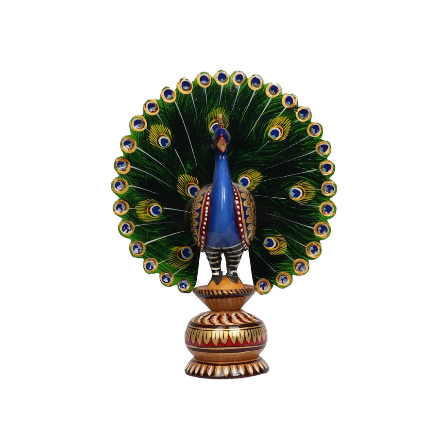 Elegant handcrafted peacock