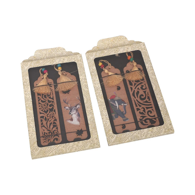 Animal Design Wooden Bookmark