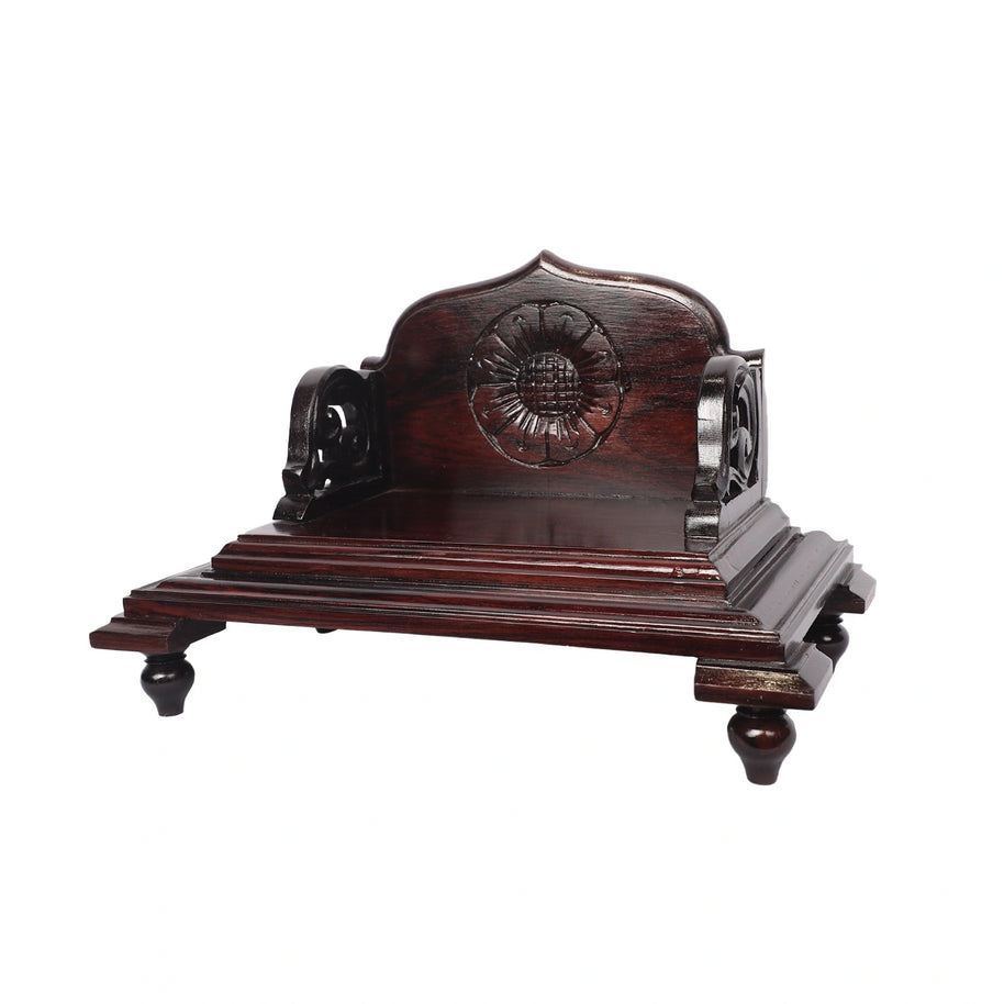 Wooden Mandasana Temple Stand