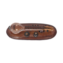 Wooden Saraswati Veena Decor