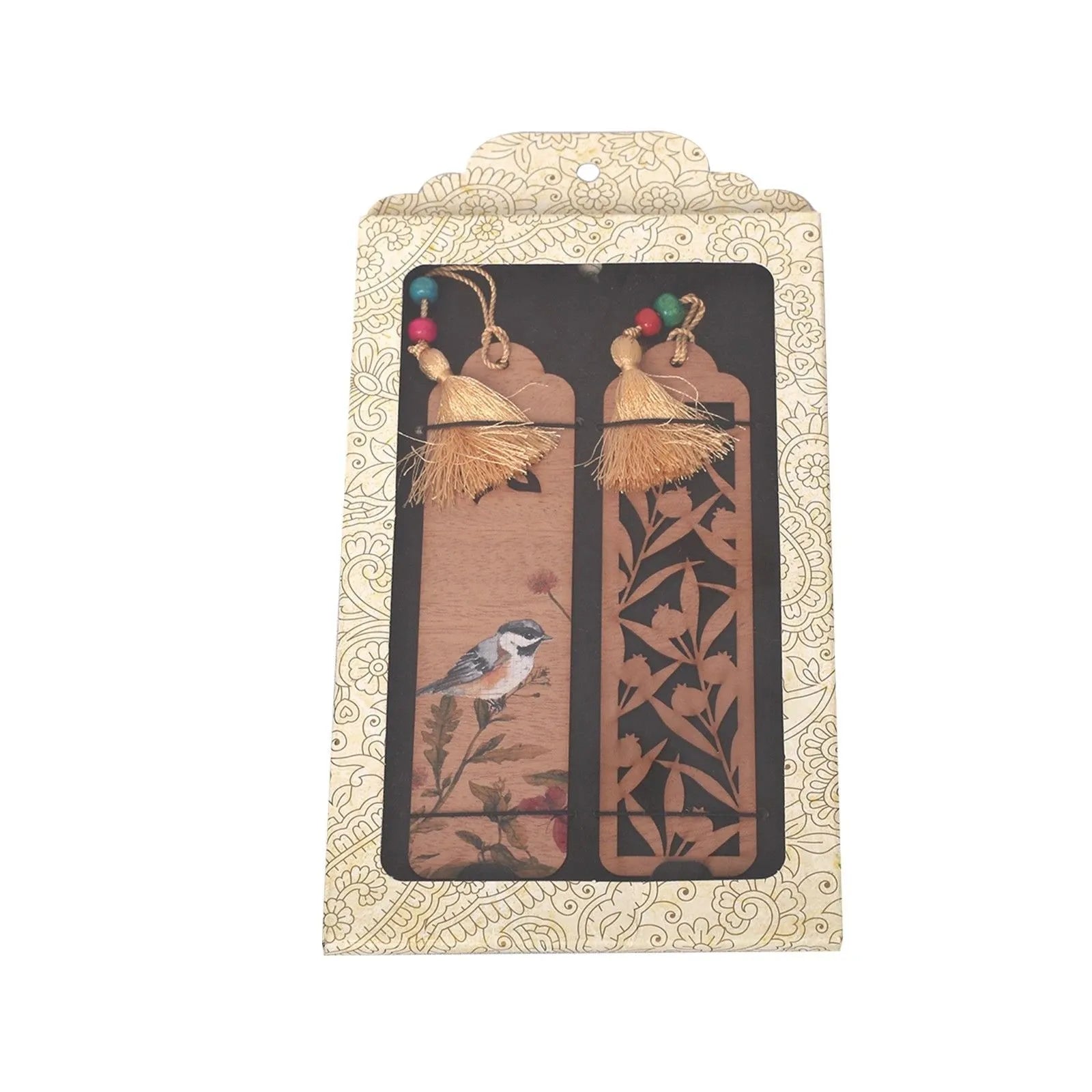 Wooden Sparrow Bookmark