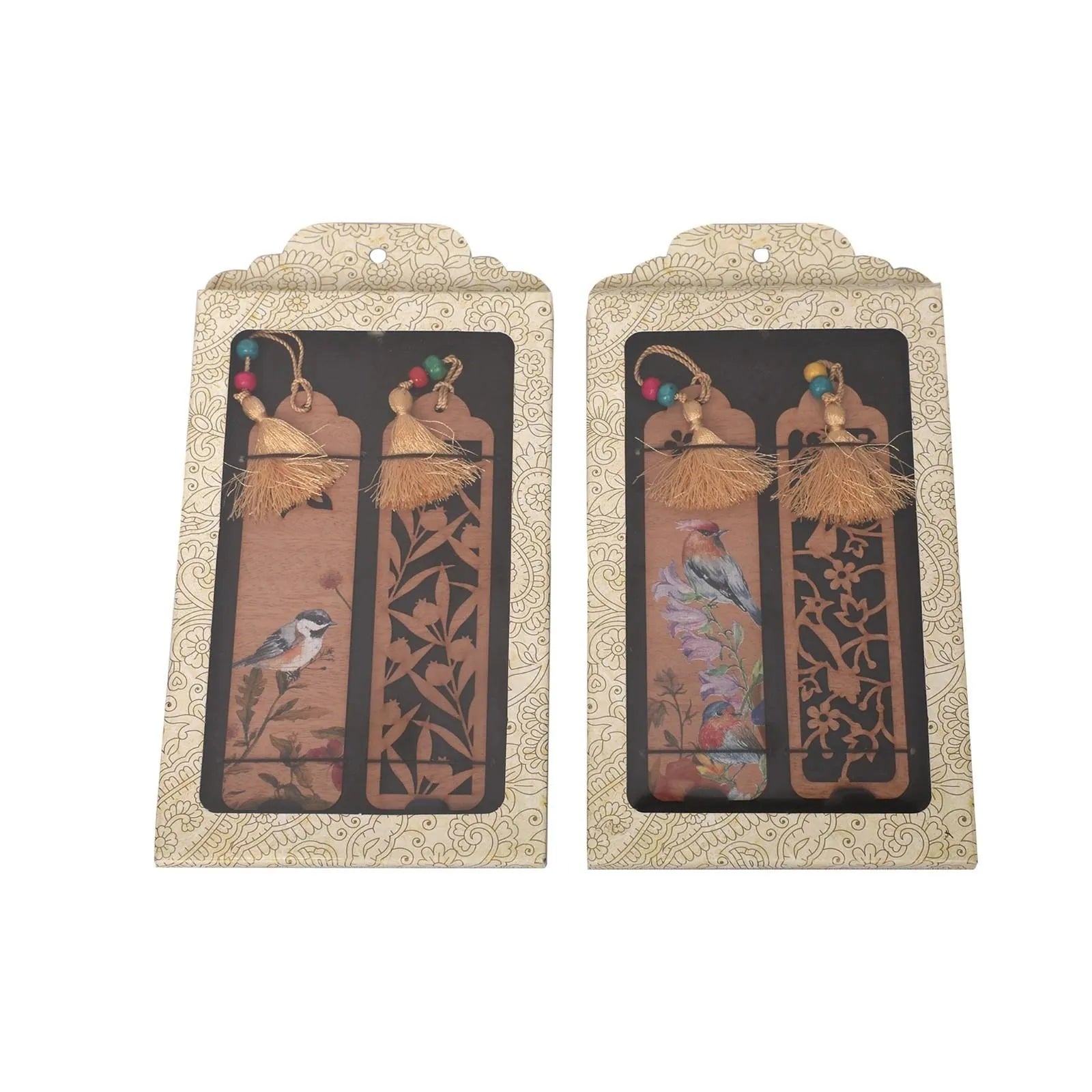 Wooden Sparrow Bookmark