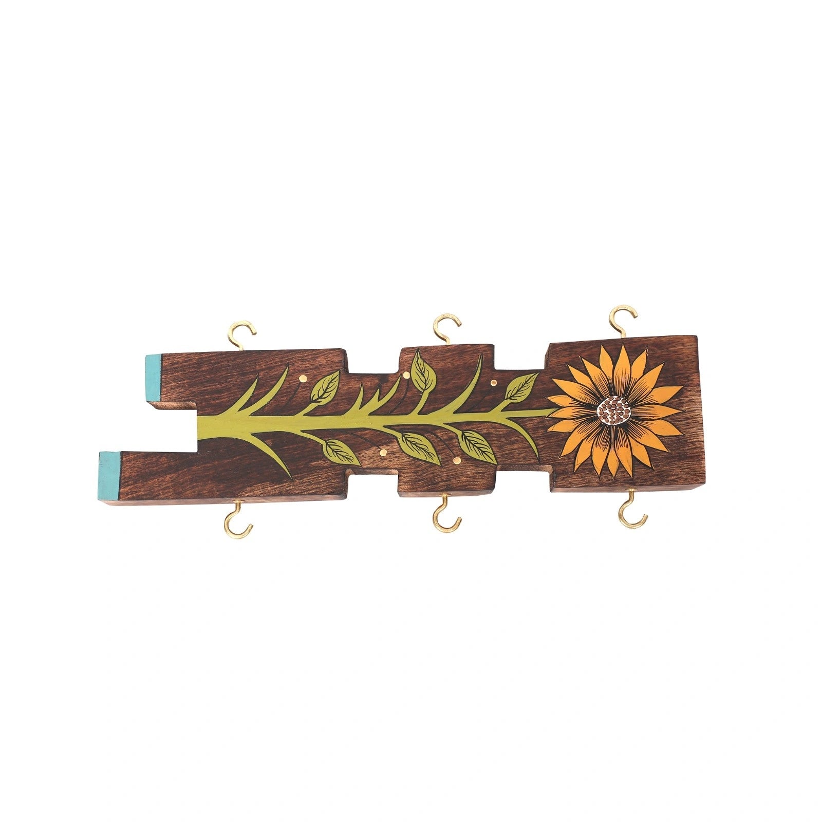 Wooden Tribal Key Holder