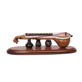 Wooden Veena Showpiece