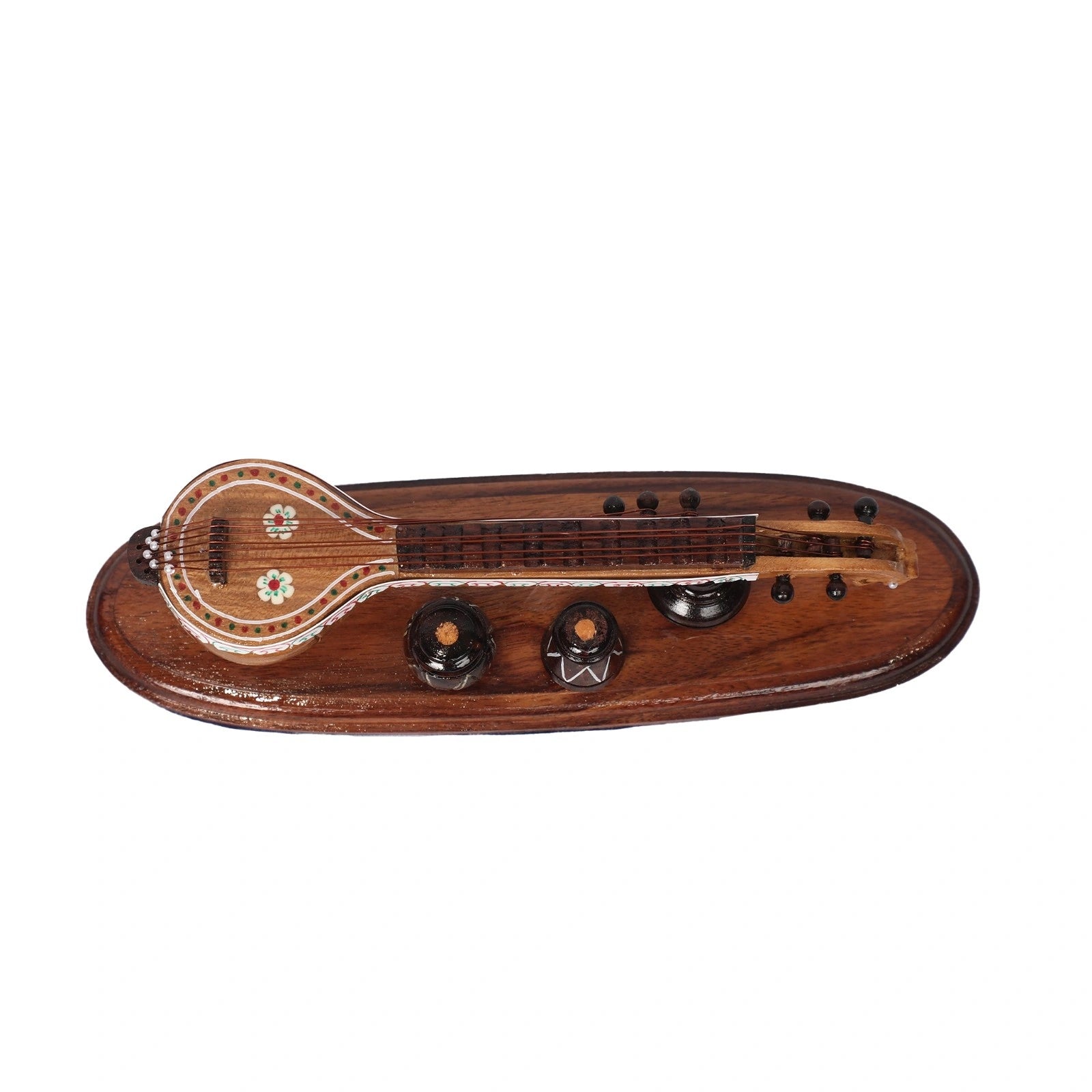 Wooden Veena Showpiece