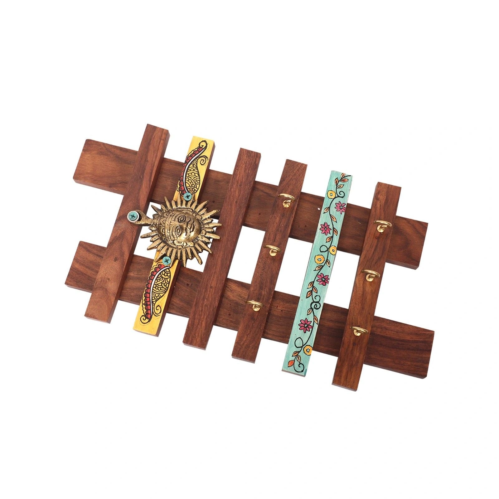 Wooden Warli Key Holder