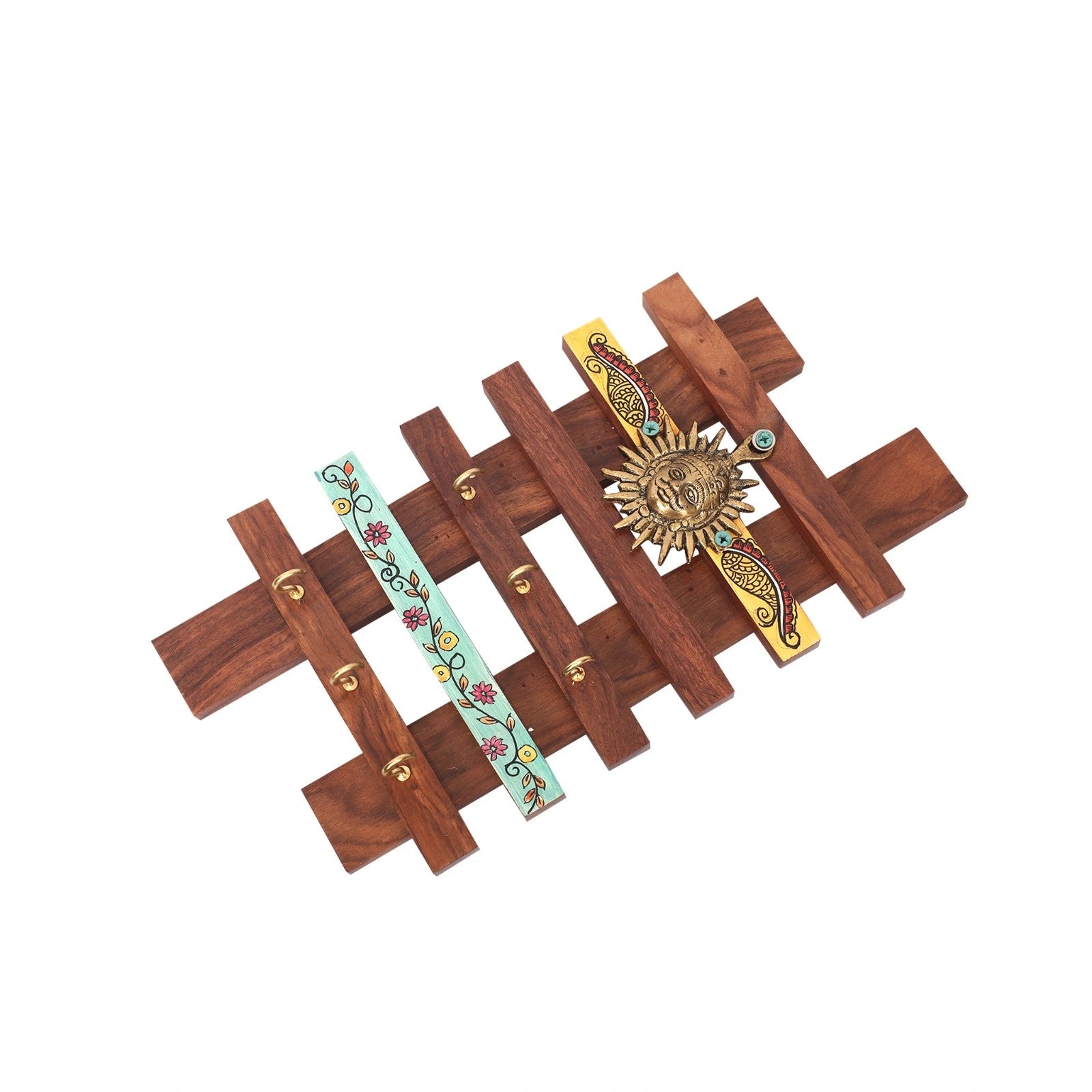Wooden Warli Key Holder