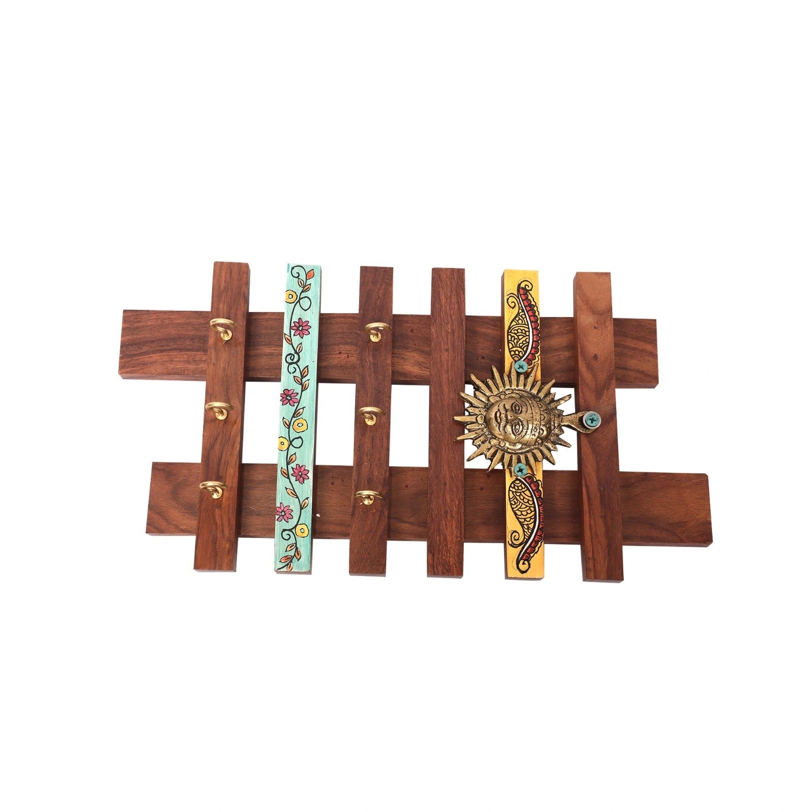 Wooden Warli Key Holder