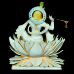 Marble Dust Lotus Krishna ragaarts.myshopify.com