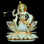 Marble Dust Lotus Krishna ragaarts.myshopify.com