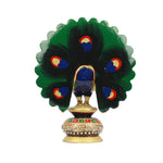 Wooden Dancing Peacock With Painting