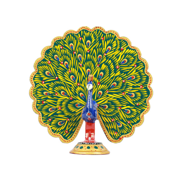 Wooden Dancing Peacock