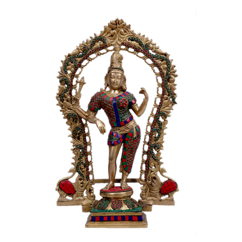 Brass Stone Work Ardhanarishvara