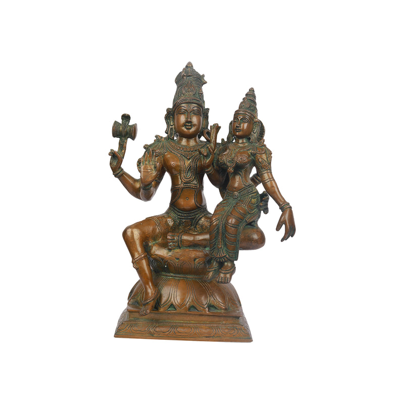 Shiva parvathi sitting