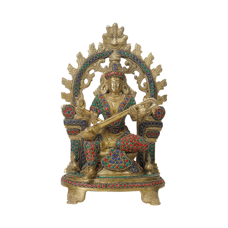 Brass Saraswathi Devi