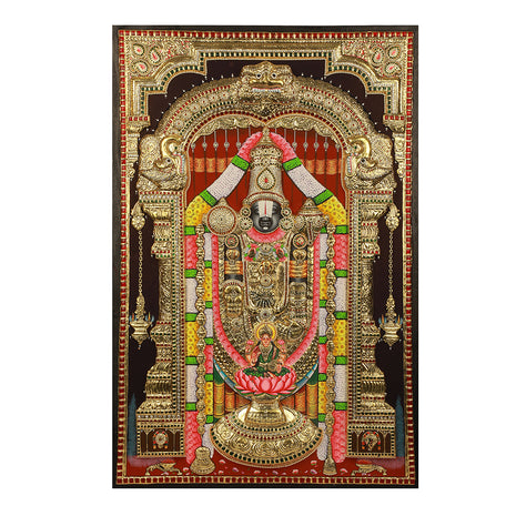 Lord Lakshmi Venkateshwara Tanjore Painting