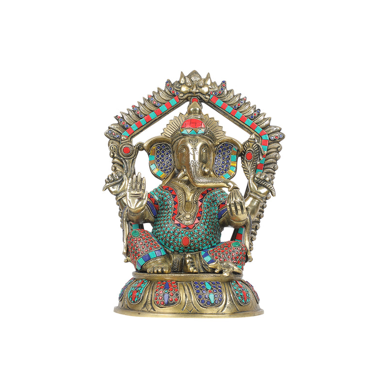 Brass Ganesha Sitting