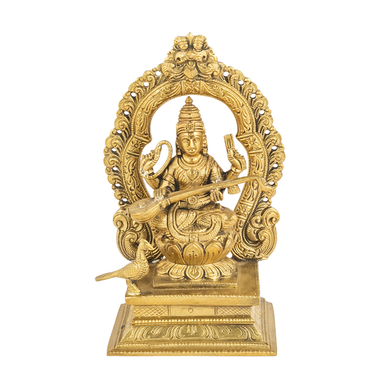 Bronze Saraswathi Statue