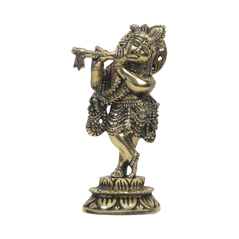 Brass Krishna Standing Idol