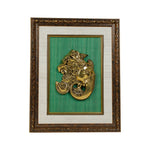 Om Ganesh With Wooden Frame