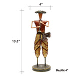 Ao 13In Iron Painted Rajasthani Safa Musician ragaarts.myshopify.com