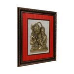 Shiva Family With Wooden Frame