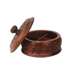 Wooden Carving Dry Fruit Box