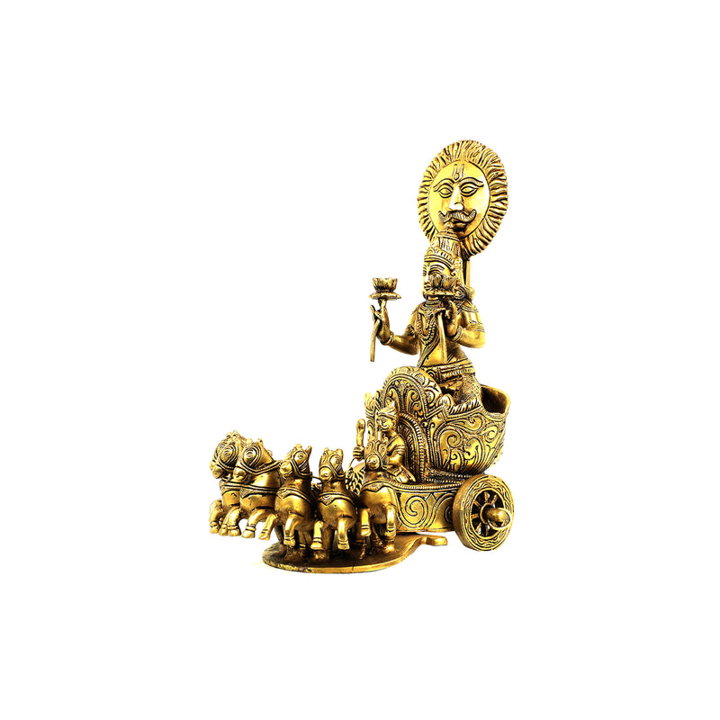 Brass Surya Rath/Chariot