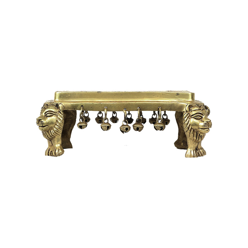 Brass Lion Leg Chowki