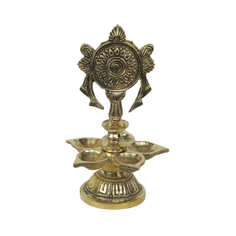 Shanku Chakra With 5 Diya