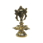 Brass Shanku Chakra With 5 Diya