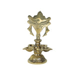 Brass Shanku Chakra With 5 Diya