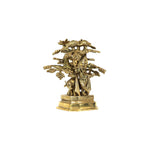 Brass Tree Cow Krishna
